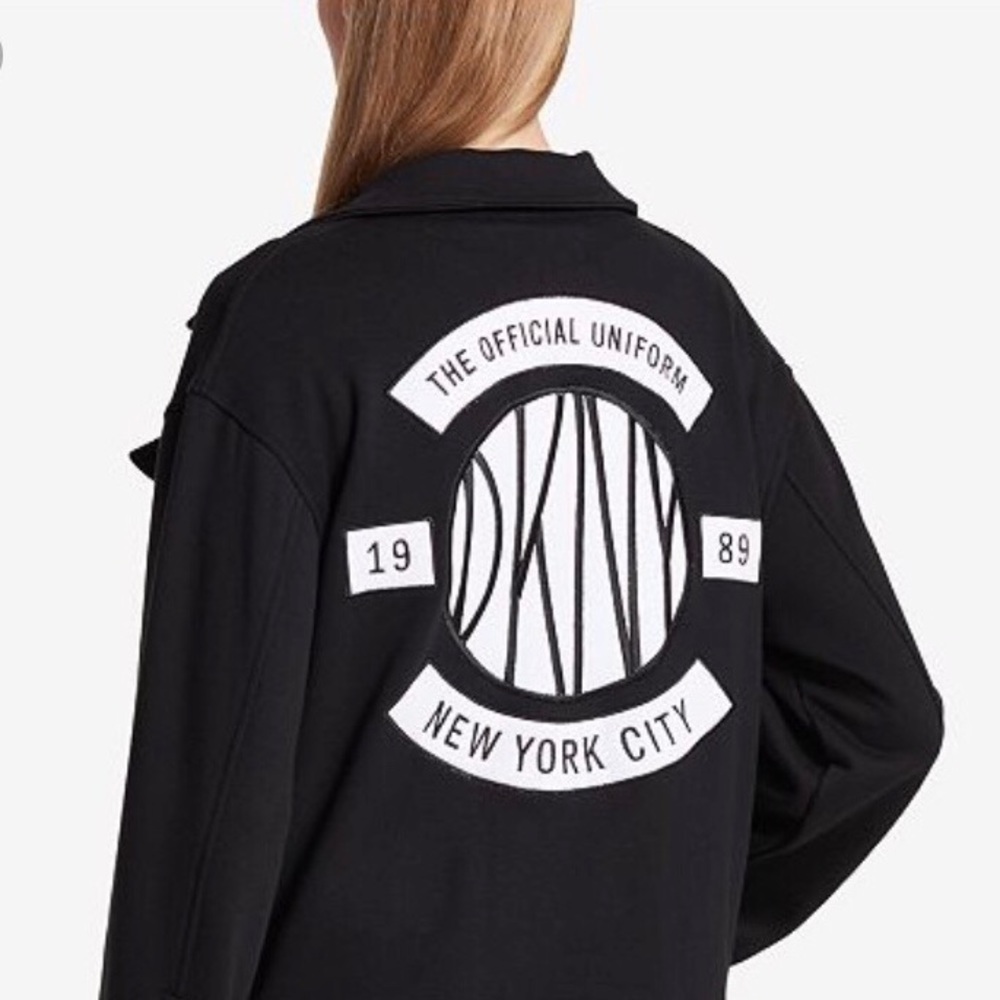 DKNY Moto-Zip Sweatshirt Jacket